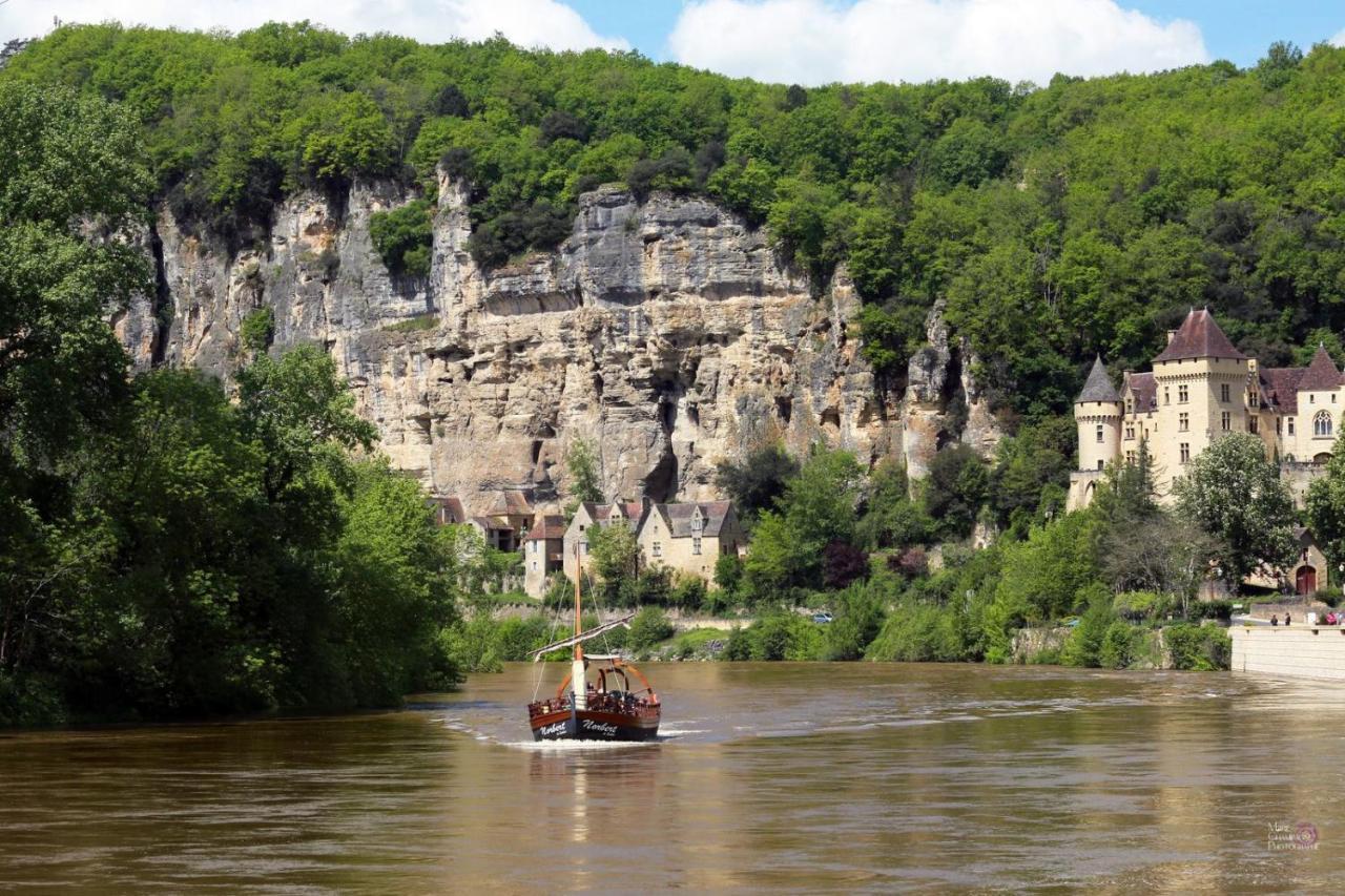 Au Coeur De Beynac, Superbe Maison Du 14Eme Siecle Avec Jardin Panoramique Exterior foto